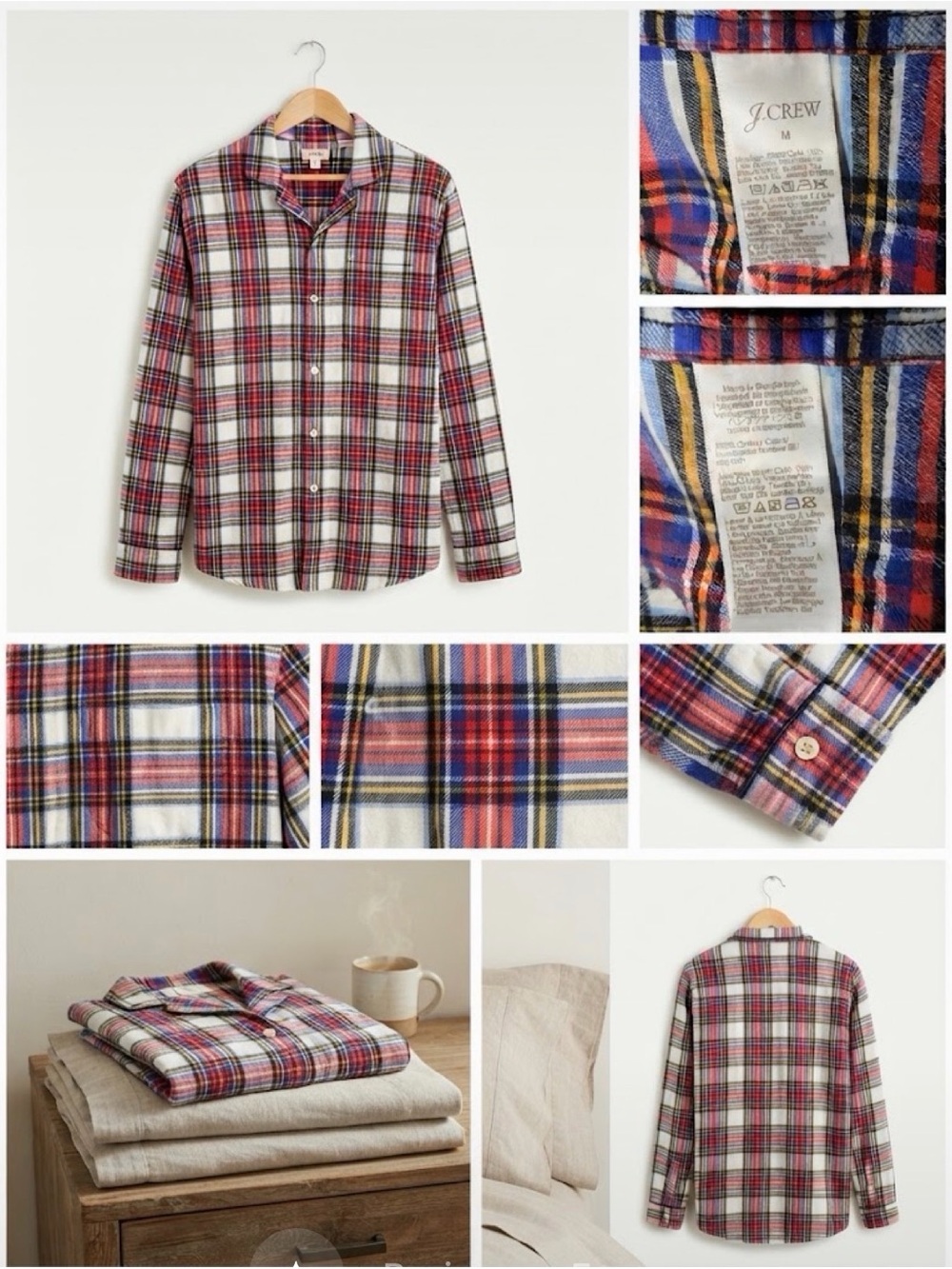 J. Crew Womens Red Plaid Button-Up Shirt